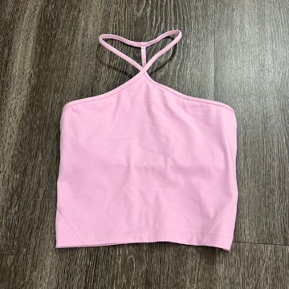 EUC Lululemon Align T-Strap Tank Top Vitapink Light Support Yoga Crop A/B Cup 2 - Picture 10 of 12